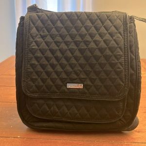 Vera Bradley Solid Black Quilted Crossbody